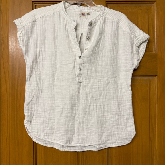 Faherty Tops - Faherty White Organic Cotton Shirt